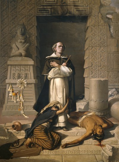 Friar Bartolome de Las Casas Defender of the Indians by Félix Parra