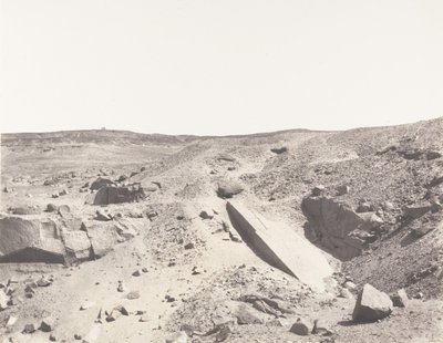 Assouan Syene, Granite Quarries - Ancient Extraction System by Félix Teynard