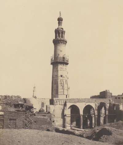 Djirdjeh, Mosque in Ruins on the Banks of the Nile, 1851-52, printed 1853-54 by Félix Teynard