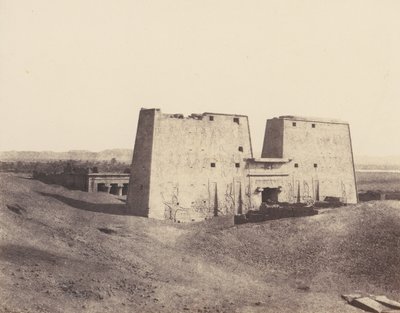 Edfou Apollonopolis Magna, General View of the Temple by Félix Teynard