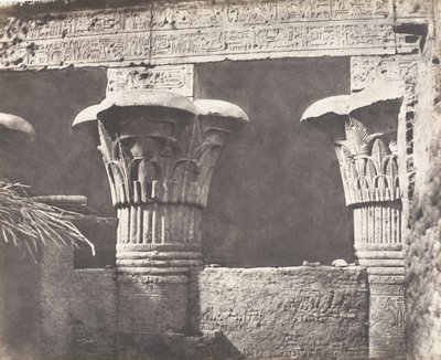 Esneh Latopolis, Construction Ensablée - Architrave, Futs, et Chapit..., 1851-52, printed 1853-54 by Félix Teynard
