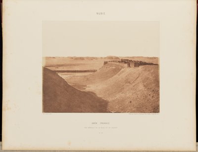 Ibrim (Premnis). General View of the City and the Desert by Félix Teynard