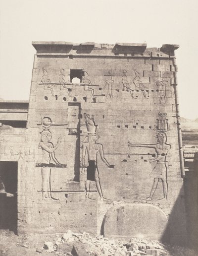 Ile de Fileh Philae, Second Pylon - Eastern Part View of the Pla by Félix Teynard