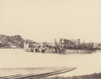 Ile de Fileh Philæ, General View Taken from the Southeast at Point B by Félix Teynard