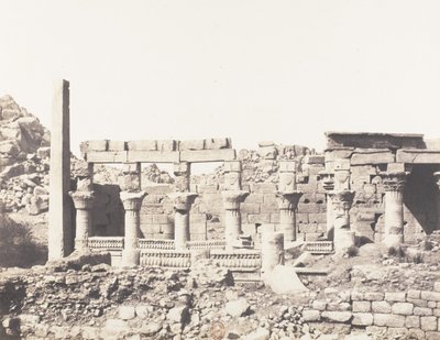 Ile de Fileh Philæ, édifice du Sud et Partie de la Colonnade Occiden... by Félix Teynard