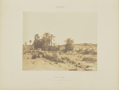 Karnak (Thebes). Avenue of the Sphinxes - General View from Point G by Félix Teynard