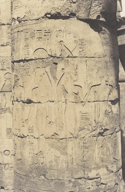 Karnak Thebes, Hypostyle Hall, Central Colonnade by Félix Teynard