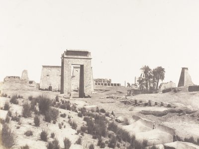 Karnak Thebes, General View of the Ruins Taken from Point B by Félix Teynard