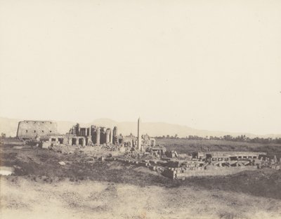 Karnak Thebes, General View of the Ruins Taken from the Southeast by Félix Teynard
