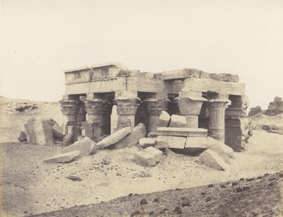 Kom-Ombou Ombos, General View of the Ruins, 1851-52, printed 1853-54 by Félix Teynard