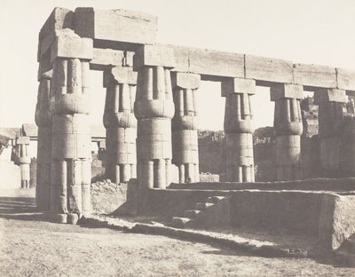 Louksor Thèbes, Construction Postérieure - Galeries Parallèles by Félix Teynard
