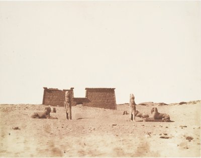 Séboúah, General View of the Temple, published 1851 by Félix Teynard