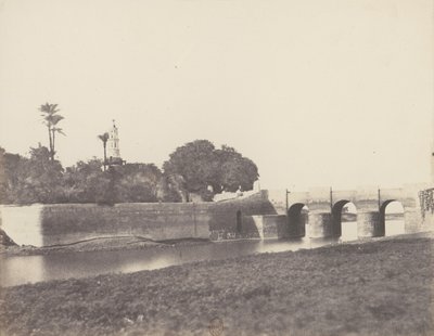 Syout, Pont Sur le Grand Canal, 1851-52, printed 1853-54 by Félix Teynard