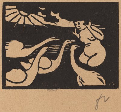 Bather with Swans by Félix Vallotton
