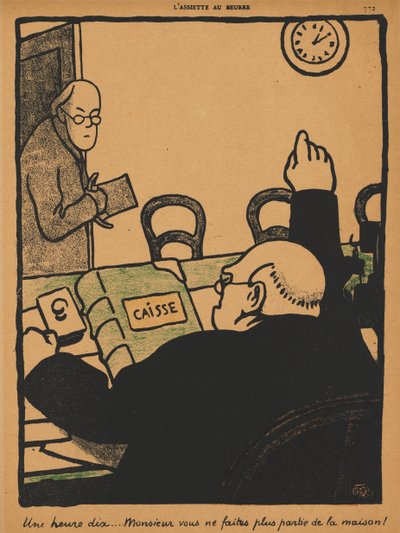 Crimes and Punishments XV, 772: Ten Past One by Félix Vallotton