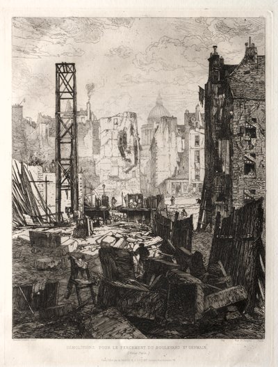 Demolitions for the Widening of Boulevard St. Germain by Félix Vallotton