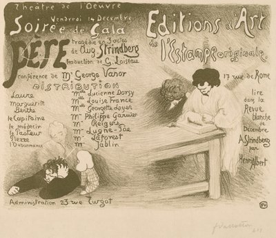 Father: Tragedy in 3 Acts by Aug. Strindberg, 1894 by Félix Vallotton