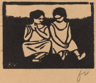 Two Girls in Chemises, 1893 by Félix Vallotton