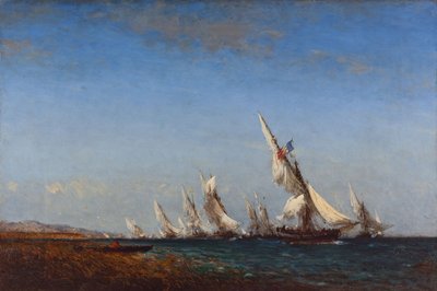 Fishermen return to Martigues, 2nd half of the 19th century by Félix Ziem