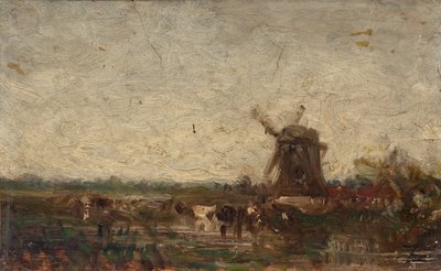 Holland, the Mill, ca. 1853 by Félix Ziem