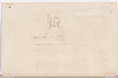Sketch for Pavilion Near a Mosque by Félix Ziem