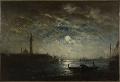 Venice and the Campanile in the Moonlight, between 1870 and 1890 by Félix Ziem