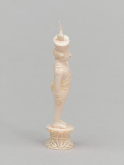 White pawn, chess piece, India, 1820 circa by Flora Macdonald Reid