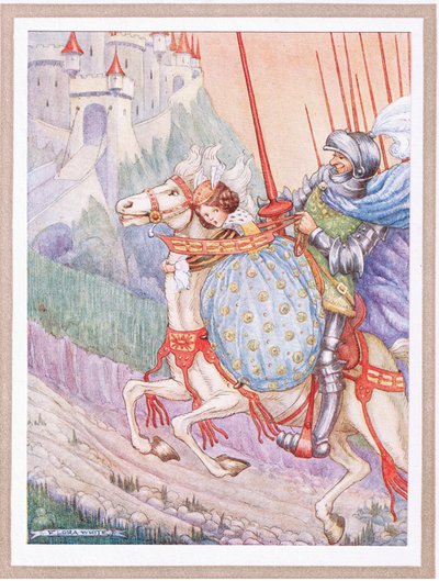 The Captain Galloped Away to a Castle on the Top of the Hill by Flora White