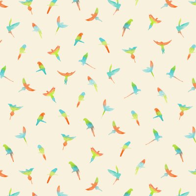 Parrots - Pattern by Florent Bodart