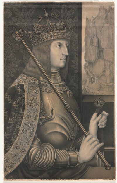 Portrait of Kaiser Maximilian I with Crown and Scepter by Florentin Lauter