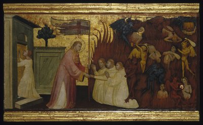 Saint Lawrence Liberates Souls from Purgatory by Florentine Lorenzo di Niccolò Italian