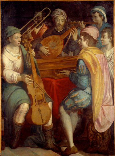 Concert Lute Musicians by Florentine School