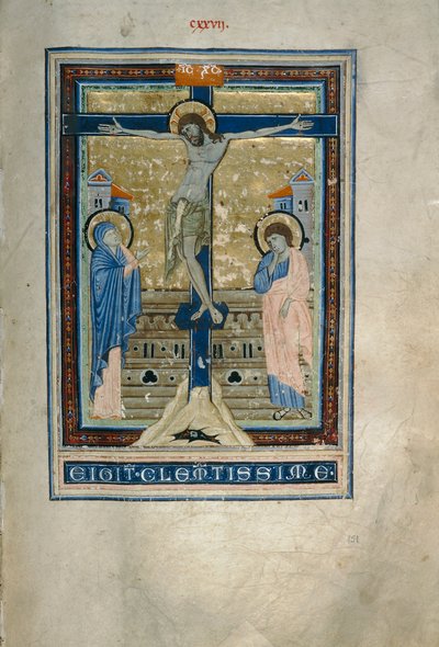 Crucifixion (Cod. Conventi Soppressi, ms. 233, c. 151) by Florentine School