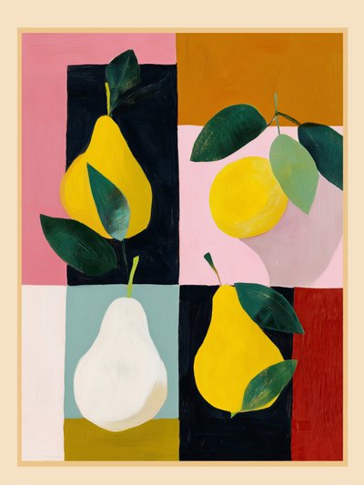 Colorful Fruit Blocks by Flow Line