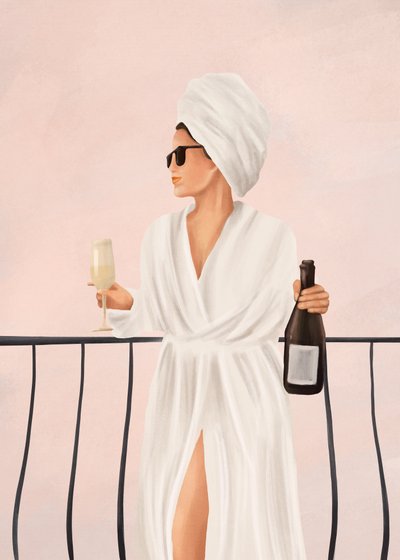 Luxury Balcony Champagne Morning by Flow Line