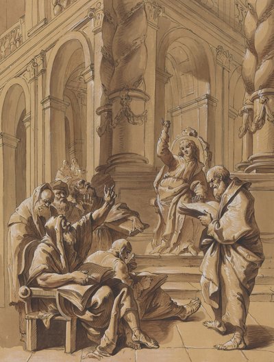 Christ among the Doctors by Follower of Francesco Fontebasso