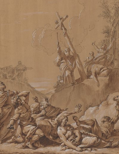 Moses and the Brazen Serpent by Follower of Francesco Fontebasso