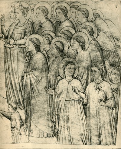 Detail (Allegory of Poverty) by Follower of Giotto