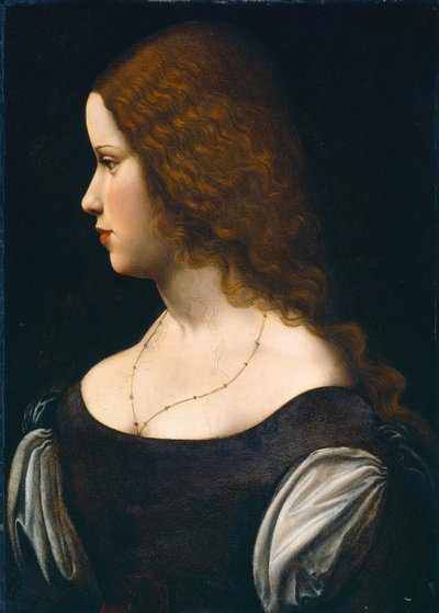 Portrait of a Young Lady by Follower of Leonardo da Vinci