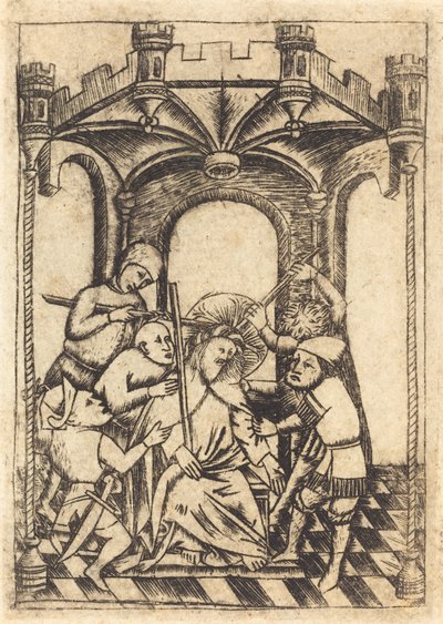The Crowning with Thorns by Follower of Master of the Playing Cards