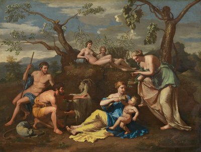 Nymphs Feeding the Child Jupiter by Follower of Nicolas Poussin