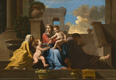 The Holy Family on the Steps by Follower of Nicolas Poussin