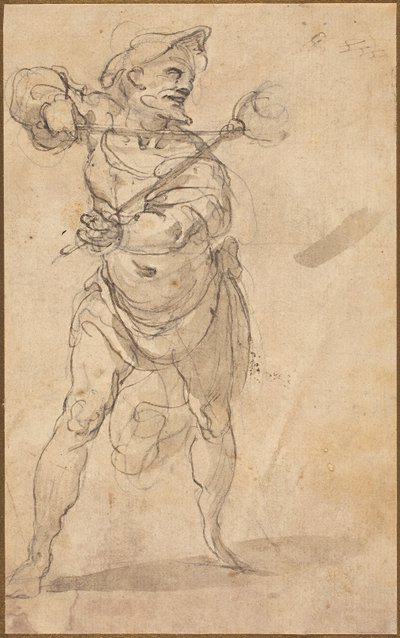 A Tormentor With Tongs by Follower of Taddeo Zuccaro