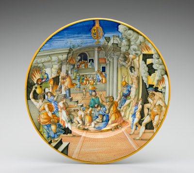 The Burning of Troy by Fontana Workshop