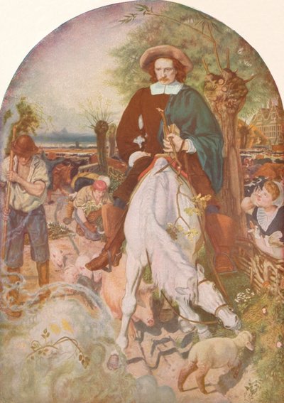 Cromwell on His Farm by Ford Madox Brown