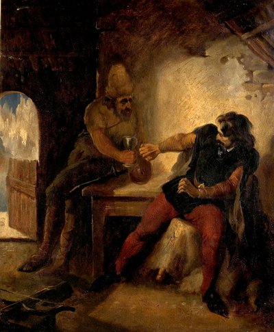 Manfred in the Chamois Hunters Hut by Ford Madox Brown