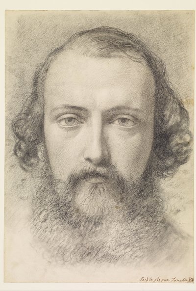 Portrait: Head Study of Daniel Casey (Full-Face) by Ford Madox Brown