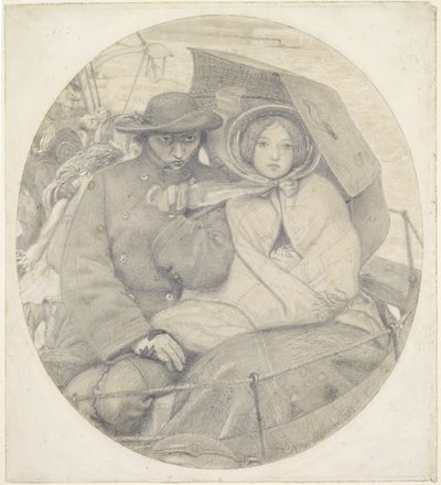 The Last of England - Cartoon by Ford Madox Brown