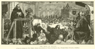 The trial of Wyclif by Ford Madox Brown
