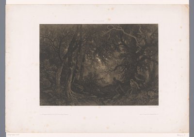 Robbers Lying in Ambush for a Coach in the Forest by Fortuné Ferogio
